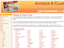 Tablet Screenshot of antiquecarsite.net